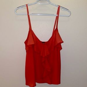 Coral Skinny Strap Tank Top